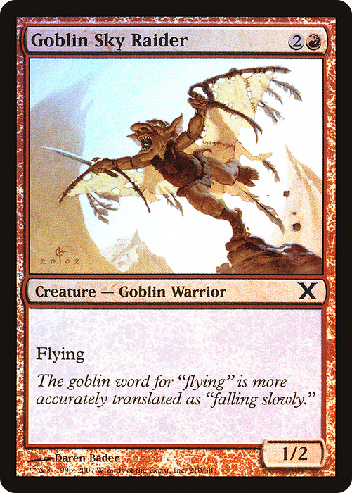Goblin Sky Raider (10E-210★) - common - Foil
