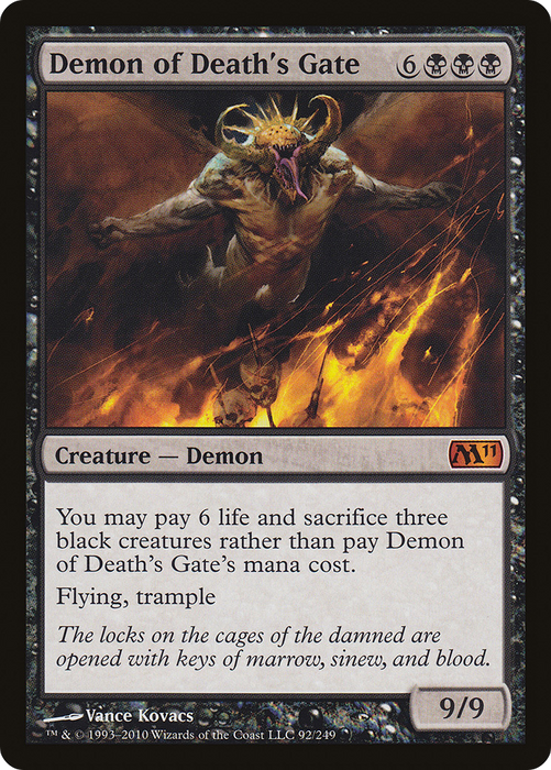 Demon of Death's Gate (M11-092) - mythic - Foil