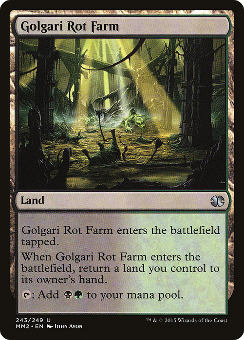 Golgari Rot Farm (MM2-243) - uncommon - Foil