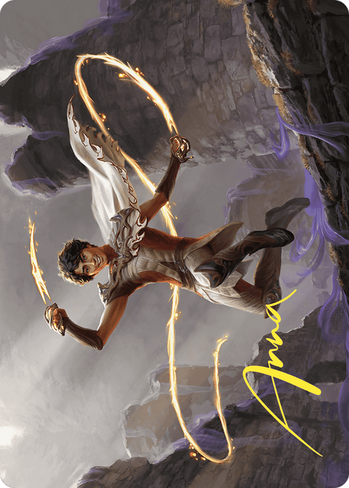 Kellan, the Fae-Blooded // Kellan, the Fae-Blooded (AWOE-039) - common (Borderless) - Foil