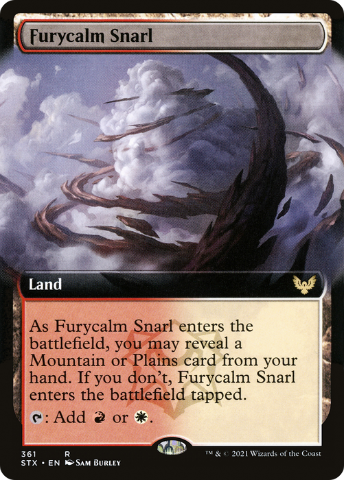 Furycalm Snarl (STX-361) - rare: (Extended Art) - Foil