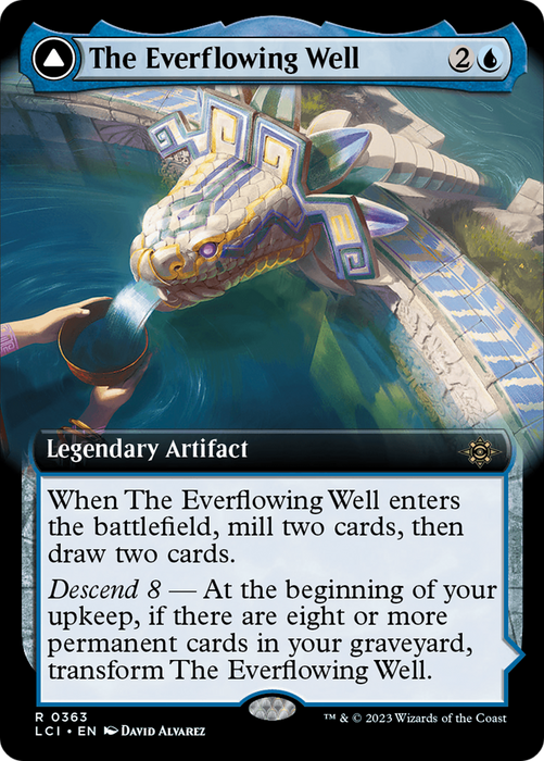 The Everflowing Well // The Myriad Pools (LCI-363) - rare: (Extended Art) - Foil