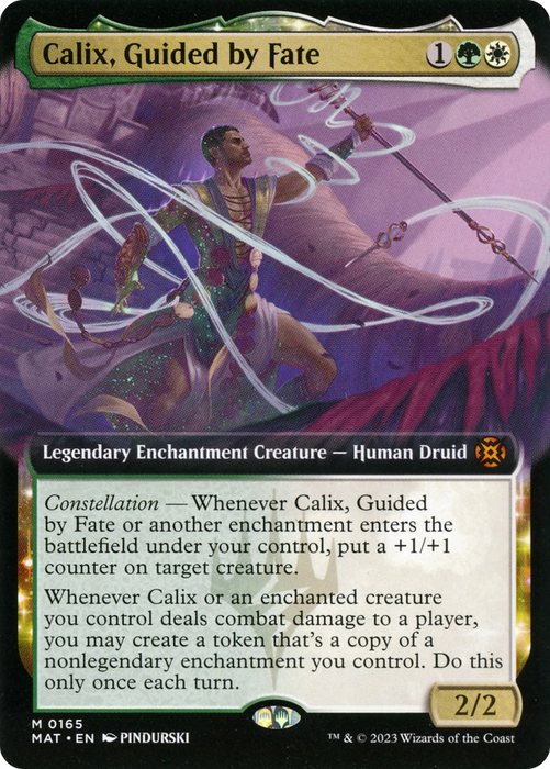 Calix, Guided by Fate (MAT-165) - mythic: (Extended Art, enchantment)