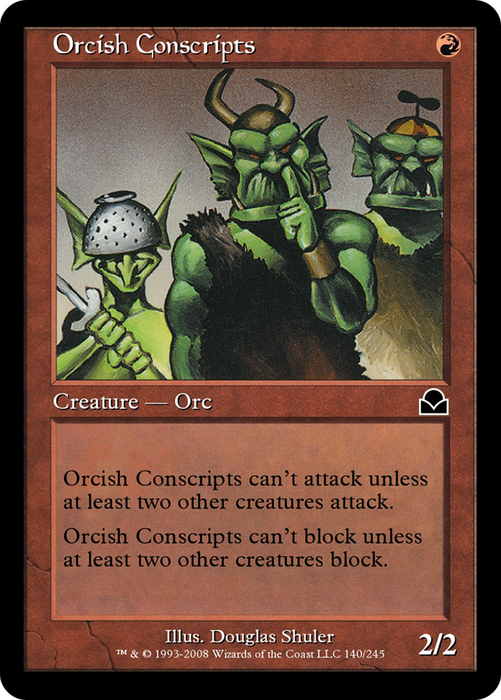 Orcish Conscripts (ME2-140) - common - Foil
