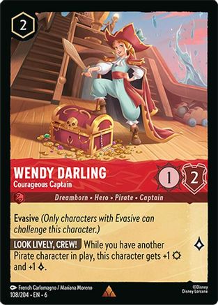 Wendy Darling - Courageous Captain (108/204) - Rare