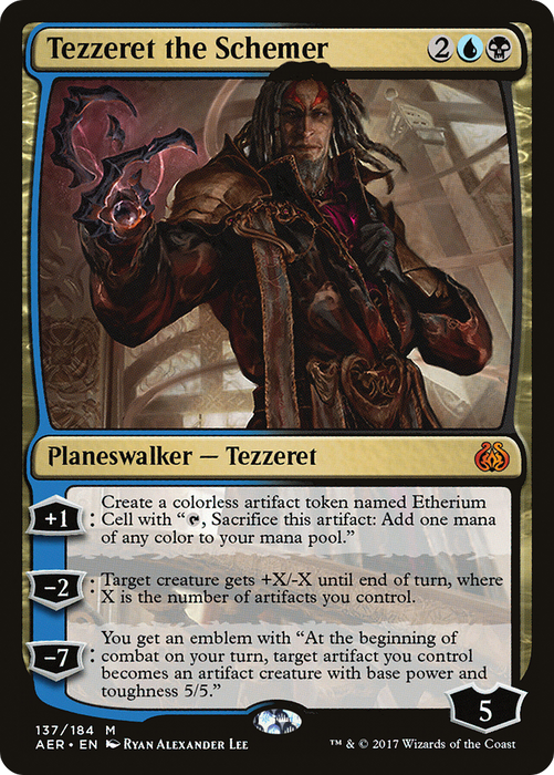Tezzeret the Schemer (AER-137) - mythic - Foil