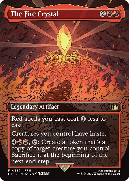 The Fire Crystal (Borderless) (FIN-337) - rare - Foil