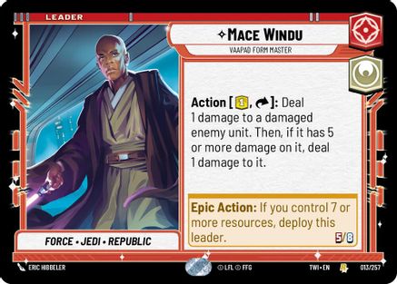 Mace Windu - Vaapad Form Master (013/257) - TOTR - Rare