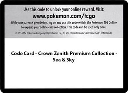 Code Card - Sea & Sky Premium Collection () - CZ  - Code Card