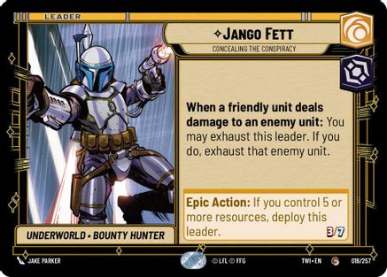 Jango Fett - Concealing the Conspiracy (016/257) - TOTR - Common