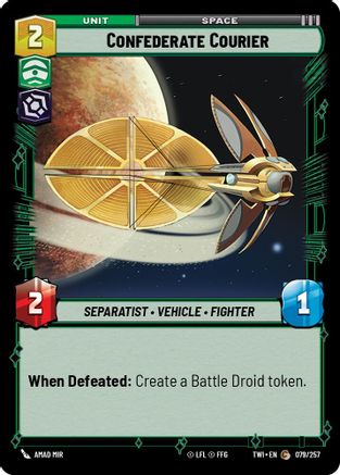 Confederate Courier (079/257) - TOTR - Common - Foil