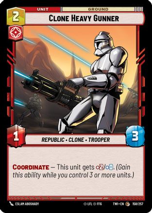Clone Heavy Gunner (158/257) - TOTR - Common - Foil