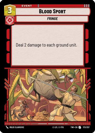 Blood Sport (173/257) - TOTR - Uncommon - Foil