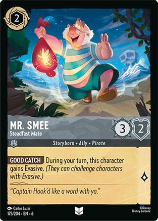 Mr. Smee - Steadfast Mate (175/204) - Uncommon - Cold Foil