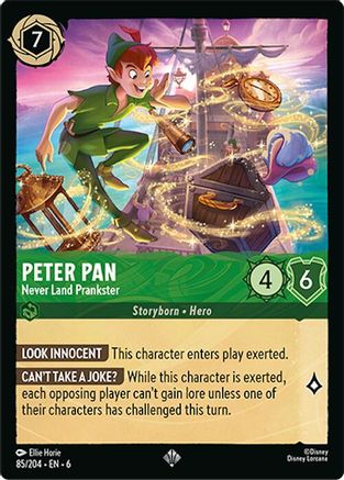 Peter Pan - Never Land Prankster (85/204) - Super Rare