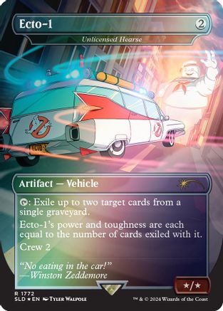 Ecto-1 - Unlicensed Hearse (Rainbow Foil) (SLD-1772) - rare - Foil