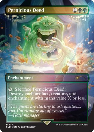 Pernicious Deed (Rainbow Foil) (SLD-1777) - rare - Foil