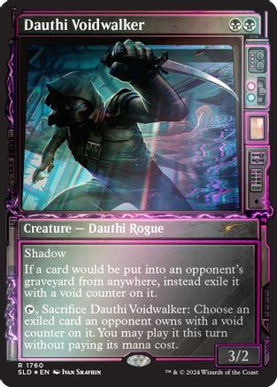 Dauthi Voidwalker (Rainbow Foil) (SLD-1760) - rare - Foil