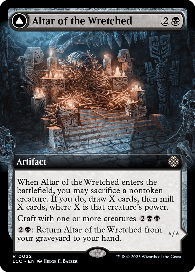 Altar of the Wretched // Wretched Bonemass (LCC-022) - rare: (Extended Art) - Foil