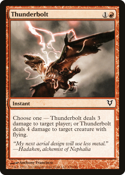 Thunderbolt (AVR-159) - common - Foil