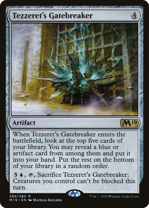 Tezzeret's Gatebreaker (M19-289) - rare