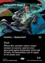 Songcrafter Mage (TDM-371) - rare: (Showcase) (Borderless) - Foil