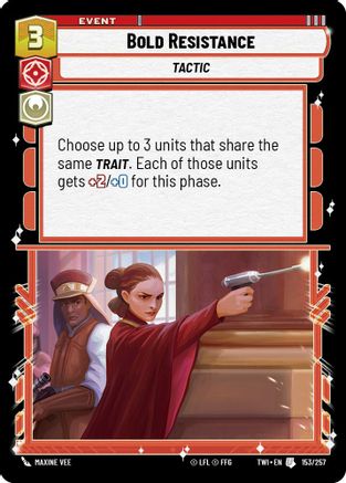 Bold Resistance (153/257) - TOTR - Uncommon - Foil