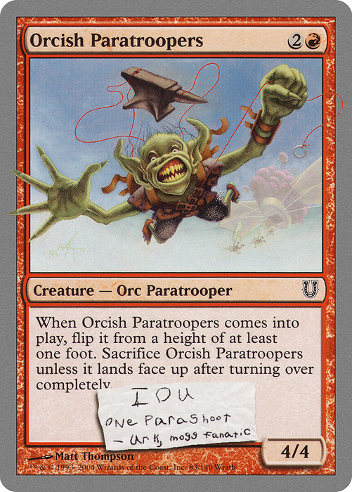 Orcish Paratroopers (UNH-083) - common - Foil