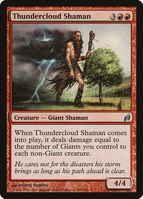 Thundercloud Shaman (LRW-195) - uncommon - Foil