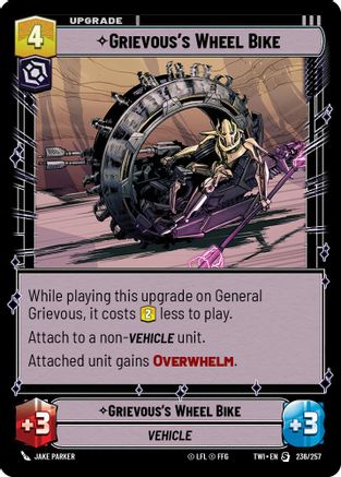 Grievous's Wheel Bike (236/257) - TOTR - Special