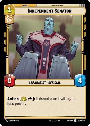 Independent Senator (206/257) - TOTR - Uncommon