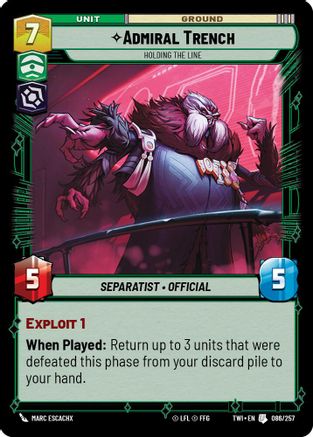 Admiral Trench - Holding the Line (086/257) - TOTR - Uncommon