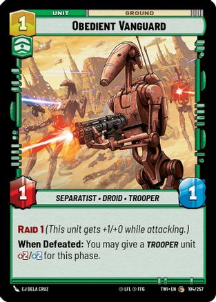 Obedient Vanguard (104/257) - TOTR - Common - Foil