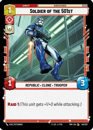 Soldier of the 501st (141/257) - TOTR - Common - Foil