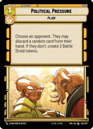 Political Pressure (222/257) - TOTR - Common - Foil