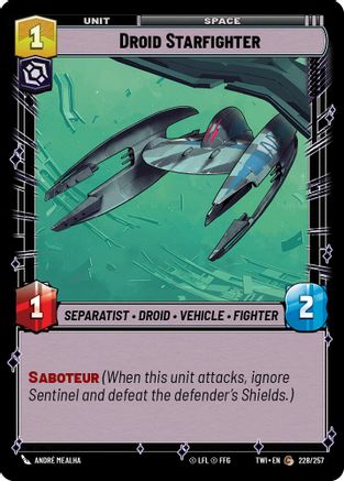 Droid Starfighter (228/257) - TOTR - Common