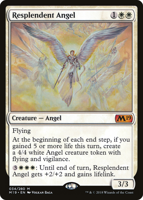 Resplendent Angel (M19-034) - mythic - Foil