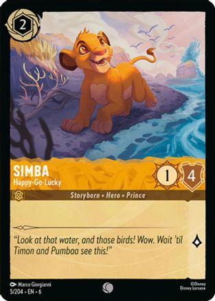 Simba - Happy-Go-Lucky (5/204) - Common