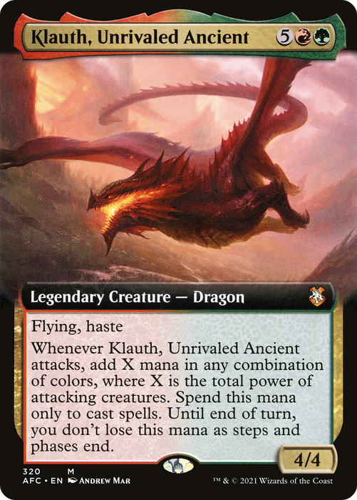 Klauth, Unrivaled Ancient (AFC-320) - mythic: (Extended Art)