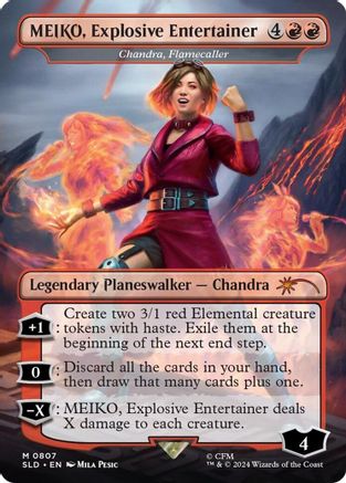 MEIKO, Explosive Entertainer - Chandra, Flamecaller (SLD-807) - mythic