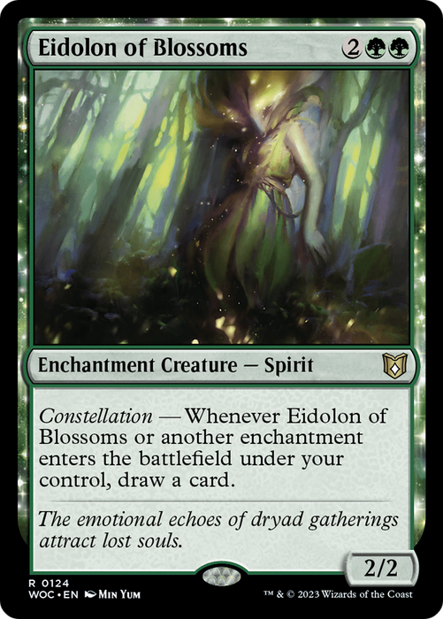 Eidolon of Blossoms (WOC-124) - rare: (enchantment)