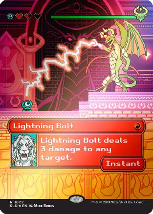 Lightning Bolt (1822) (Rainbow Foil) (SLD-1822) - rare - Foil