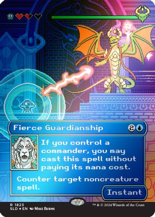 Fierce Guardianship (Rainbow Foil) (SLD-1823) - rare - Foil