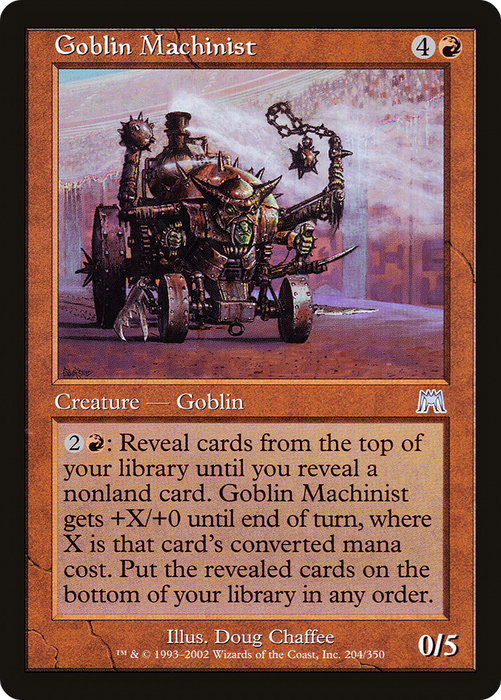 Goblin Machinist (ONS-204) - uncommon - Foil