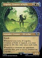 Legolas, Counter of Kills (LTR-816) - uncommon: (Showcase) (Borderless) - Foil