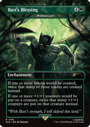 Bast's Blessing - Primal Vigor (Rainbow Foil) (SLD-1749) - rare - Foil