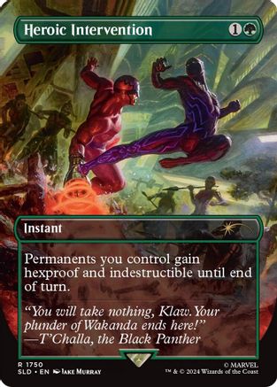Heroic Intervention (Rainbow Foil) (SLD-1750) - rare - Foil