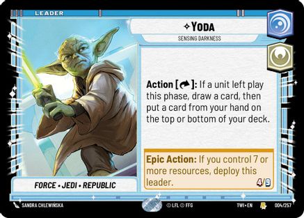 Yoda - Sensing Darkness (004/257) - TOTR - Rare
