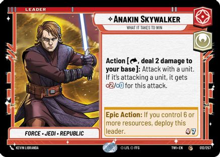 Anakin Skywalker - What it Takes to Win (012/257) - TOTR - Common