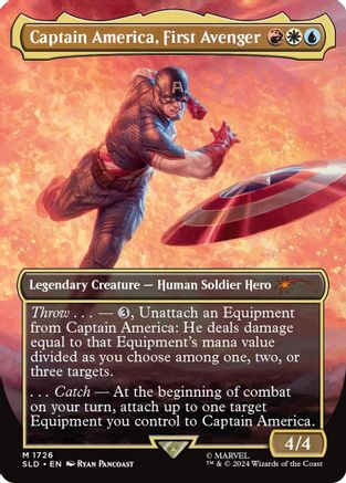 Captain America, First Avenger (Rainbow Foil) (SLD-1726) - mythic - Foil